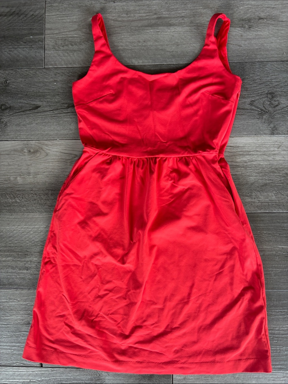 Cynthia Rowley Bright Red Empire-Waist Mini Cocktail Event Dress - 6
